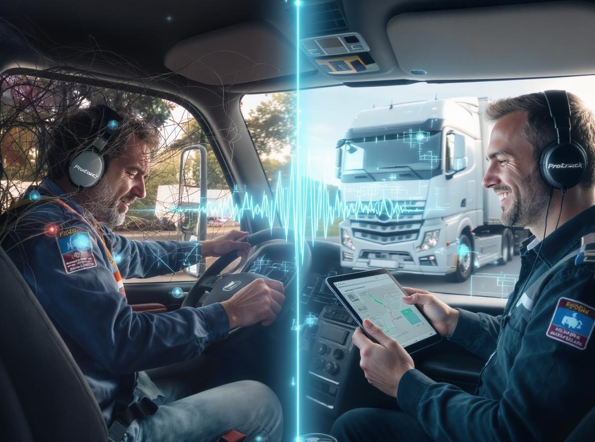 Nambah driver driver driver karo teknologi pelacakan GPS protrack